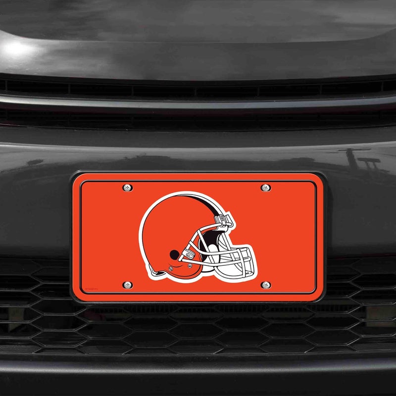 UNIQUELY ORIGINAL STORE NFL Football Cleveland Browns Team Logo Metal Auto Tag 6" x 12" - Great for Truck/Car/SUV - Image 2